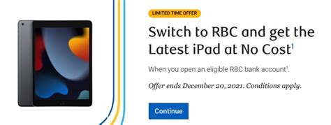 rbc ipad offer criteria.